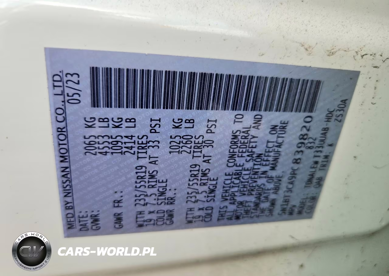 2023 Nissan Rogue Sl VIN:5N1BT3CA9PC839820 - 13