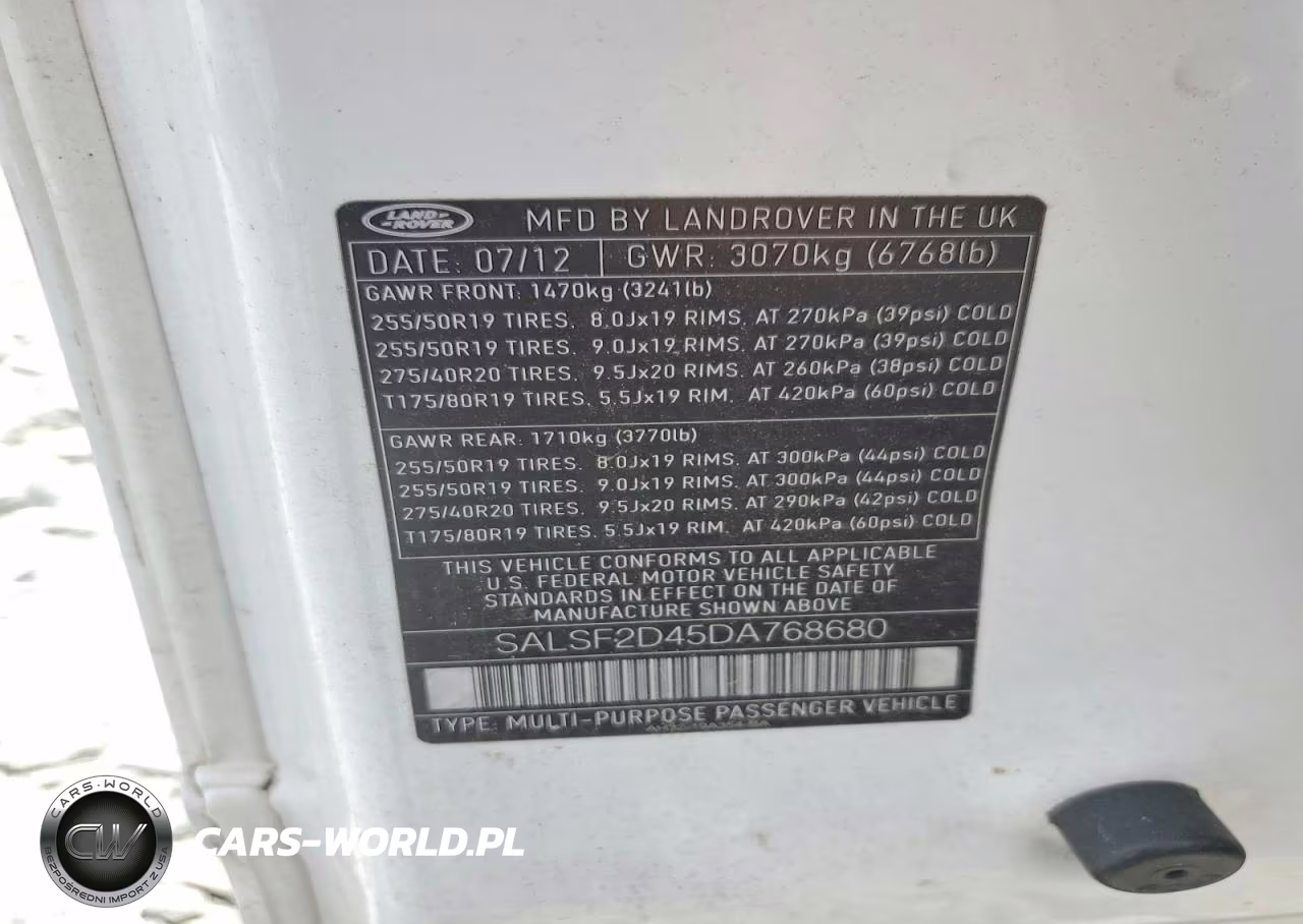 2013 Land Rover Range Rover Sport Hse VIN:SALSF2D45DA768680 - 13