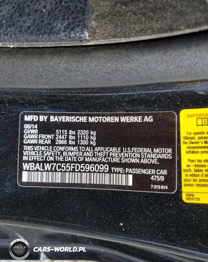 2015 BMW 640 I VIN:WBALW7C55FD596099 - 12