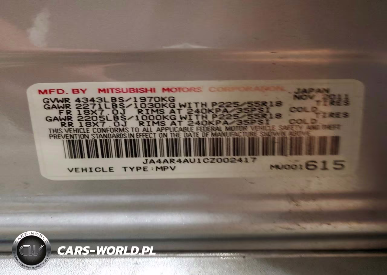 2012 Mitsubishi Outlander Sport Se VIN:JA4AR4AU1CZ002417 - 13