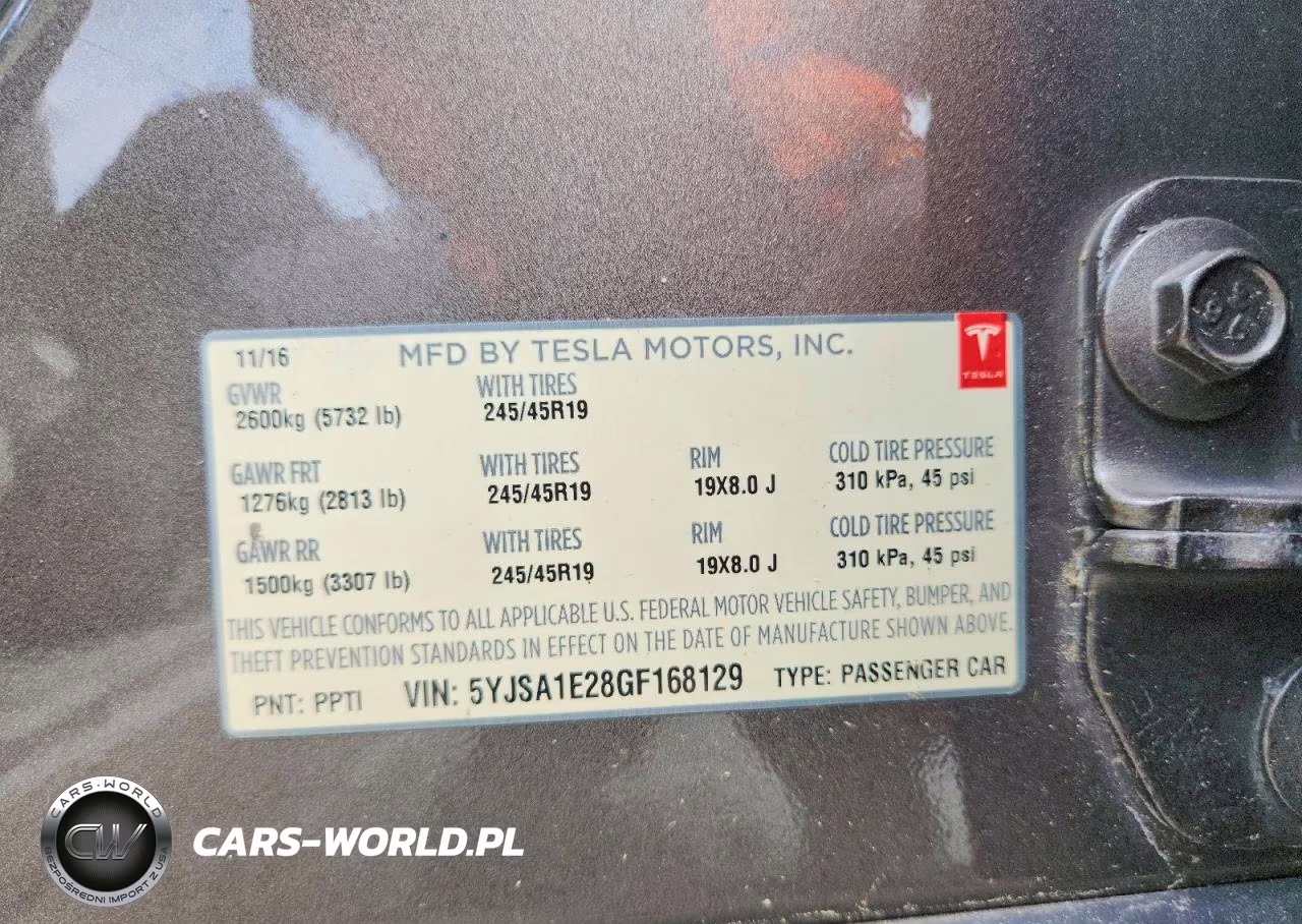 2016 Tesla Model S VIN:5YJSA1E28GF168129 - 14