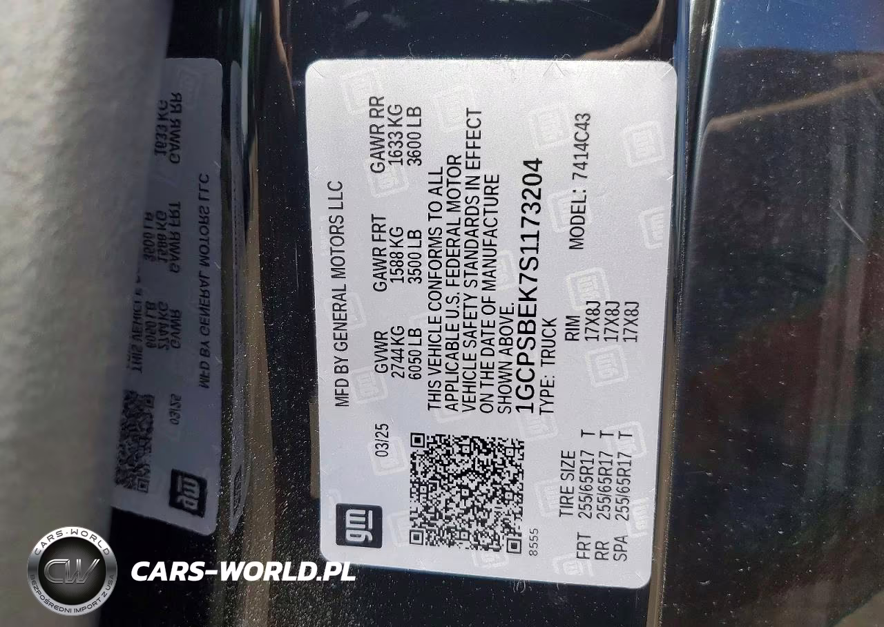 2025 Chevrolet Colorado VIN:1GCPSBEK7S1173204 - 12