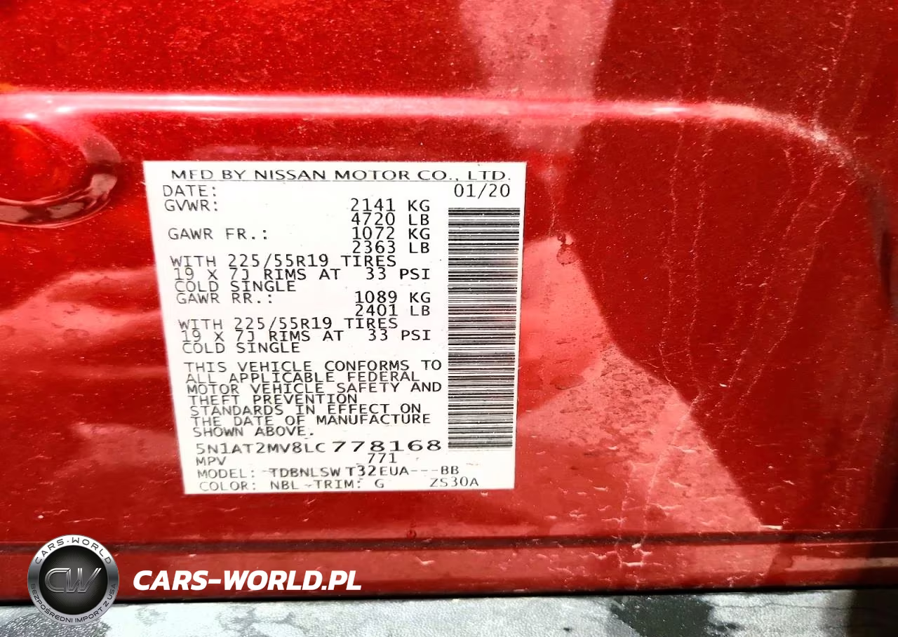 2020 Nissan Rogue Sl VIN:5N1AT2MV8LC778168 - 13