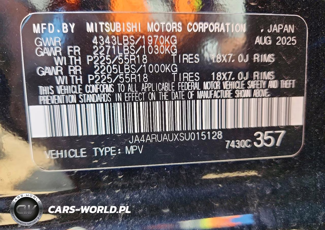 2025 Mitsubishi Outlander Sport S VIN:JA4ARUAUXSU015128 - 13