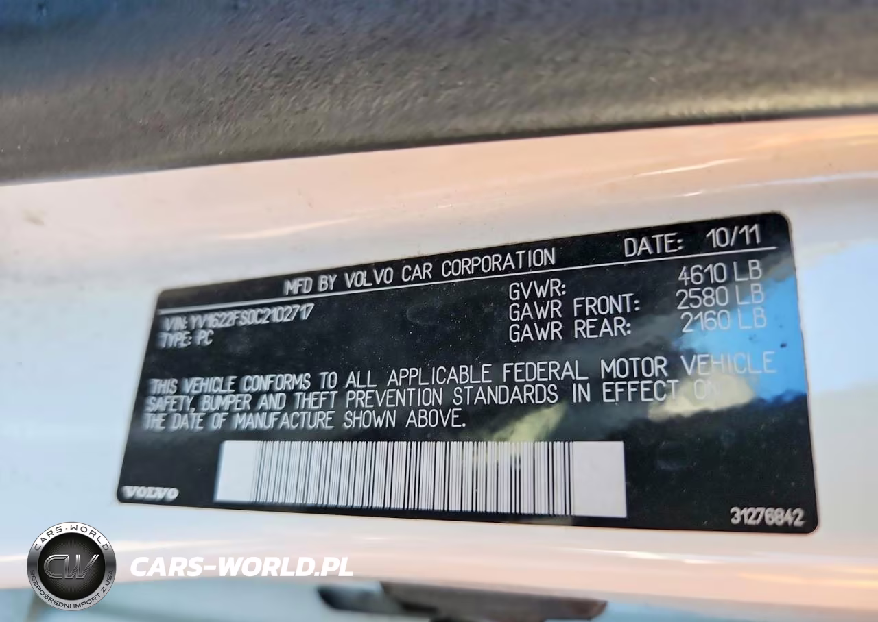 2012 Volvo S60 T5 VIN:YV1622FS0C2102717 - 12