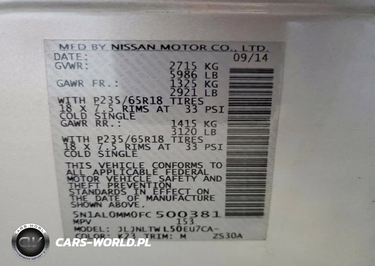 2015 Infiniti Qx60 VIN:5N1AL0MM0FC500381 - 13