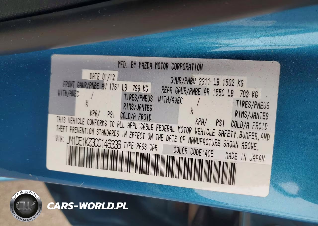 2012 Mazda Mazda2 VIN:JM1DE1KZ3C0146336 - 12