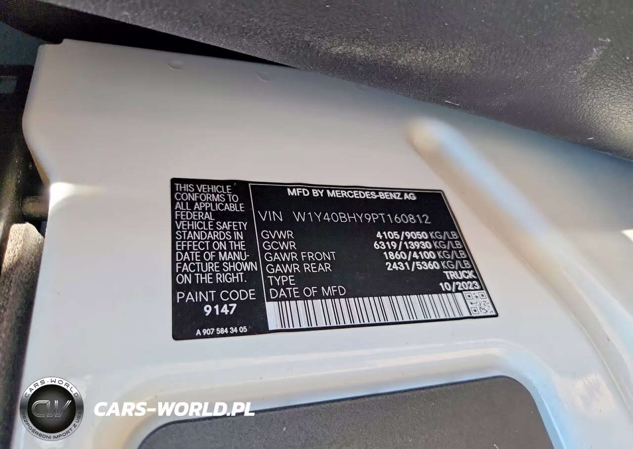 2023 Mercedes-Benz Sprinter 2500 VIN:W1Y40BHY9PT160812 - 13