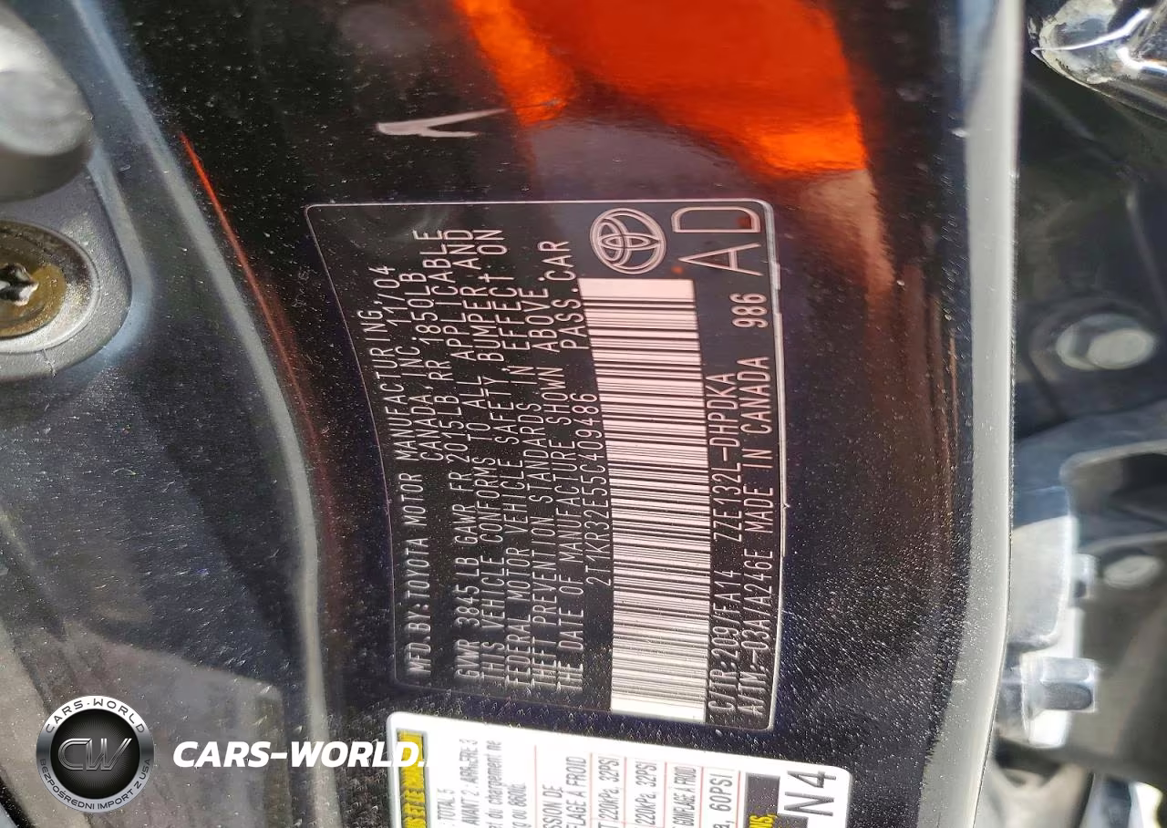 2005 Toyota Corolla Matrix Xr VIN:2T1KR32E55C409486 - 12