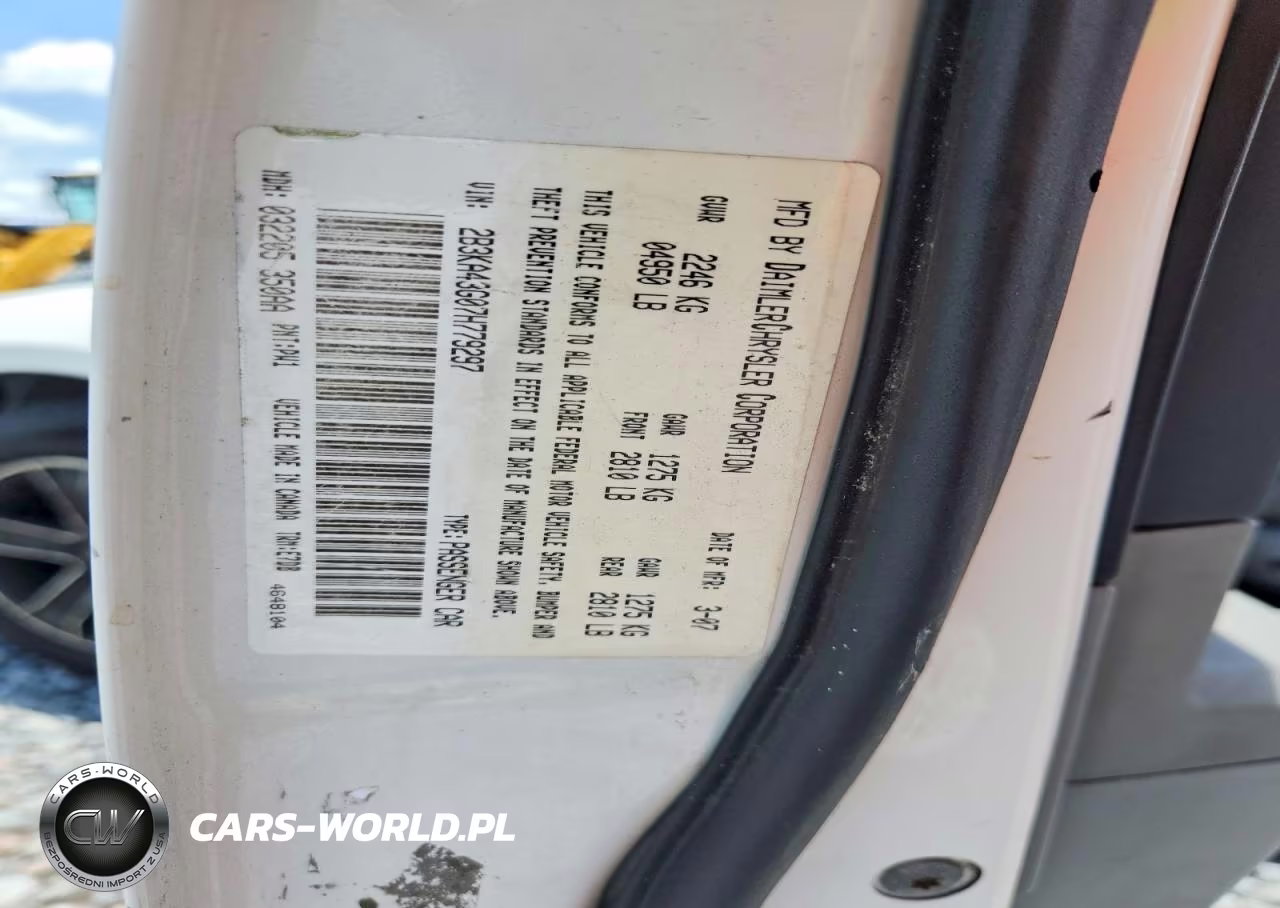 2007 Dodge Charger Se VIN:2B3KA43G07H779297 - 12