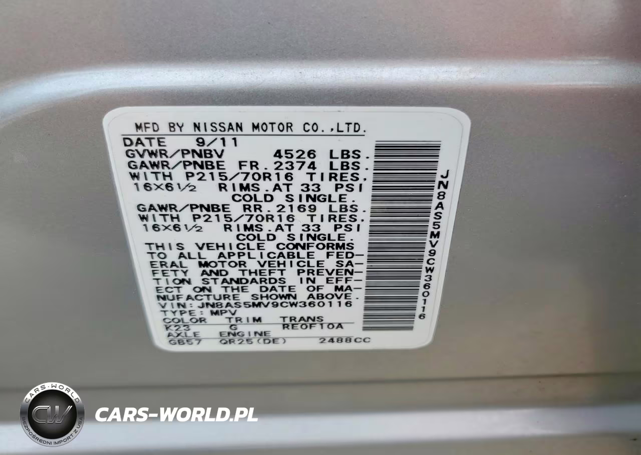 2012 Nissan Rogue S VIN:JN8AS5MV9CW360116 - 12