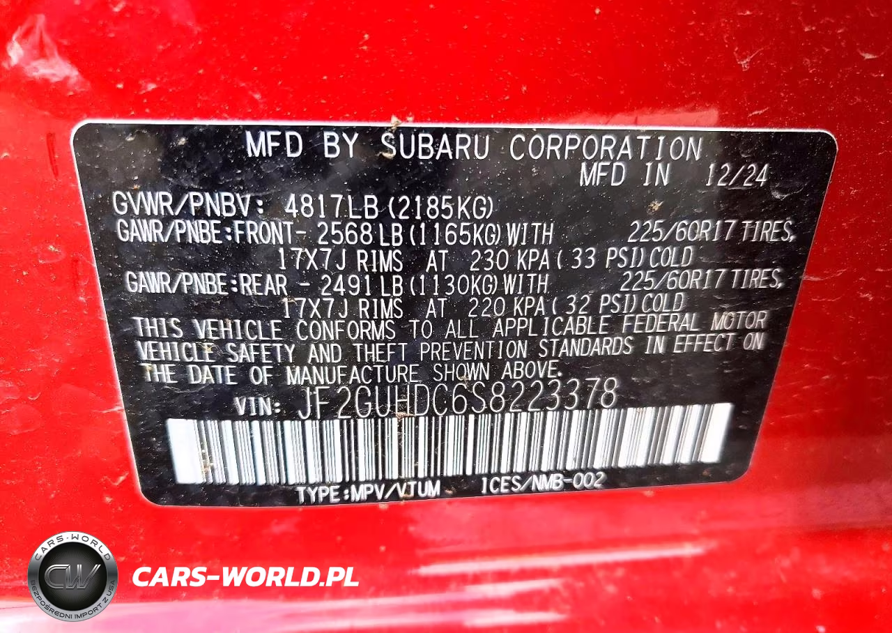 2025 Subaru Crosstrek Premium VIN:JF2GUHDC6S8223378 - 12