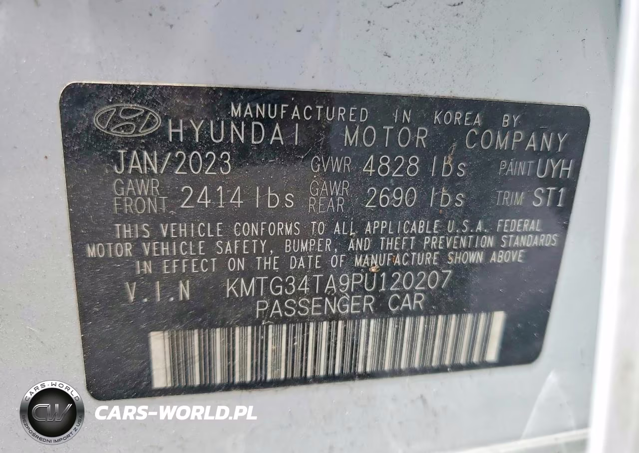 2023 Genesis G70 2.0T VIN:KMTG34TA9PU120207 - 12