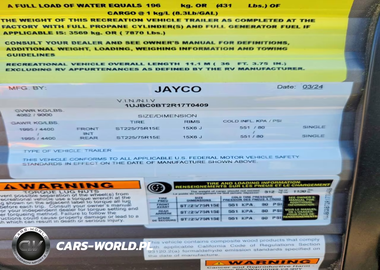 2024 Jayco Jay Flight Camper VIN:1UJBC0BT2R17T0409 - 10
