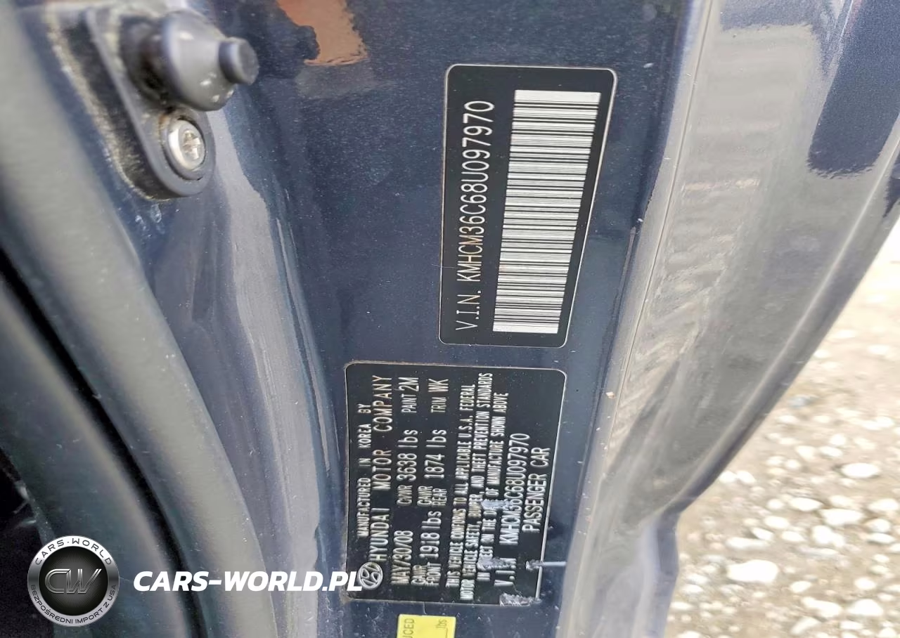 2008 Hyundai Accent Gs VIN:KMHCM36C68U097970 - 12