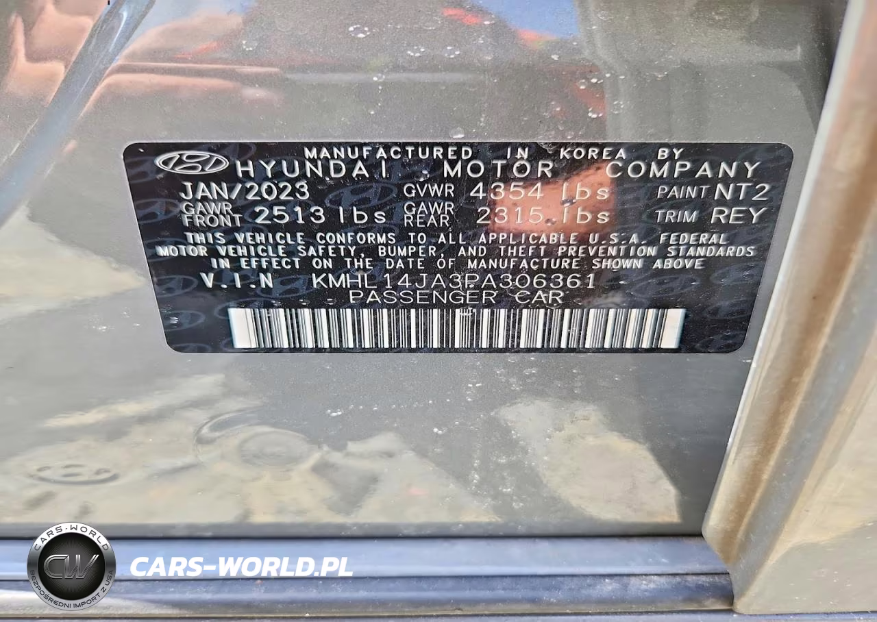 2023 Hyundai Sonata Sel VIN:KMHL14JA3PA306361 - 12
