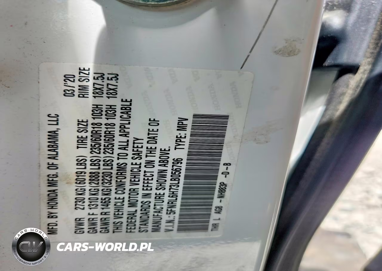 2020 Honda Odyssey Exl VIN:5FNRL6H73LB056796 - 13