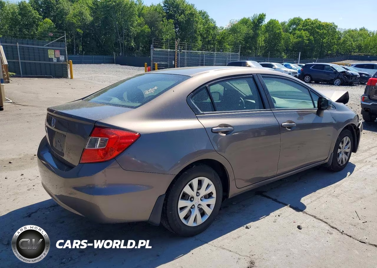 2012 Honda Civic Lx VIN:2HGFB2F54CH581216 - 3