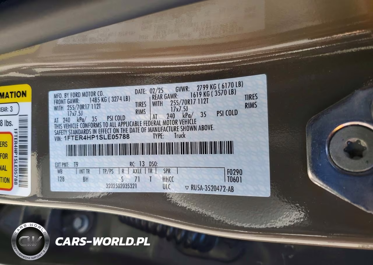 2025 Ford Ranger Xlt VIN:1FTER4HP1SLE05788 - 13