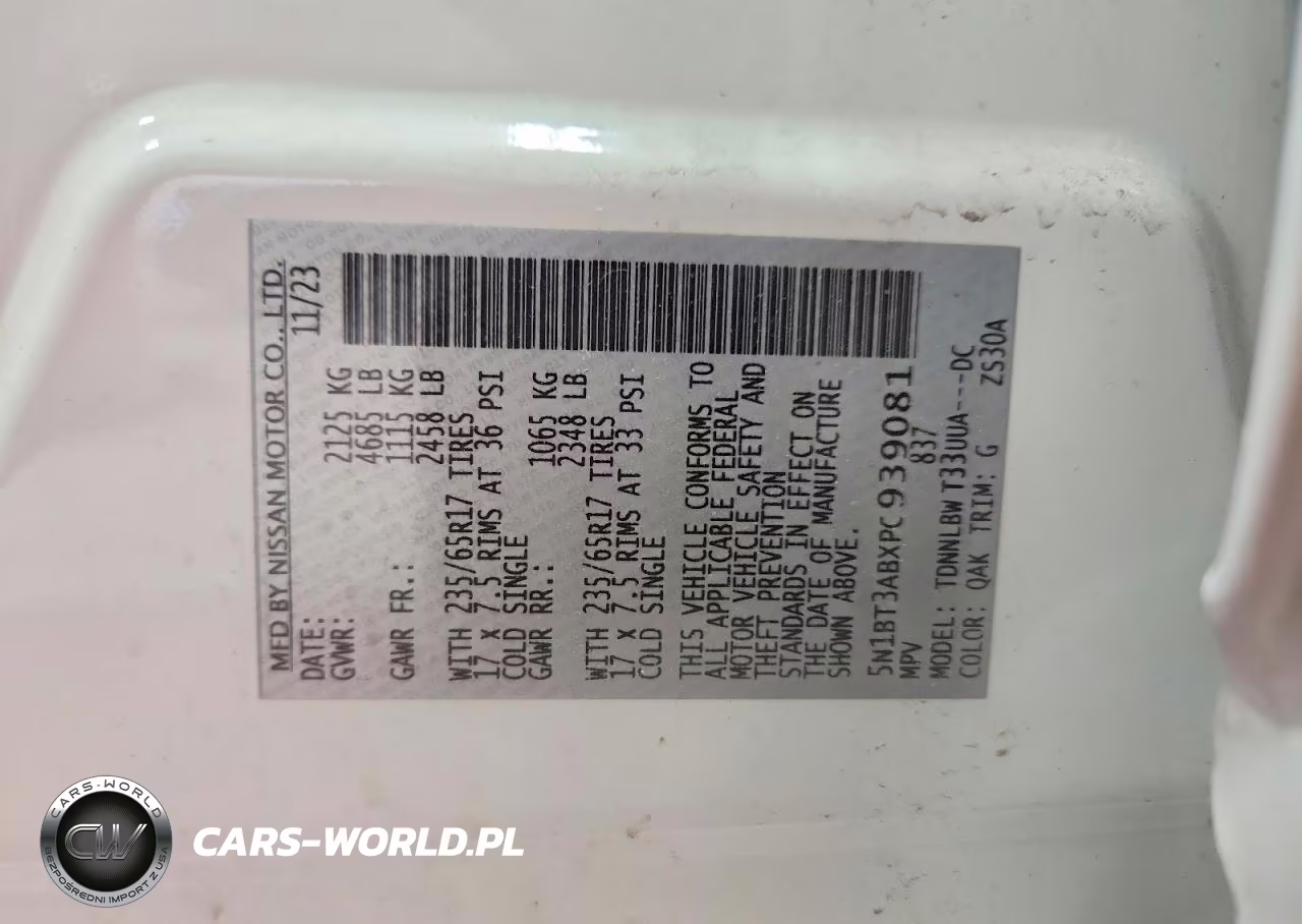 2023 Nissan Rogue S VIN:5N1BT3ABXPC939081 - 13