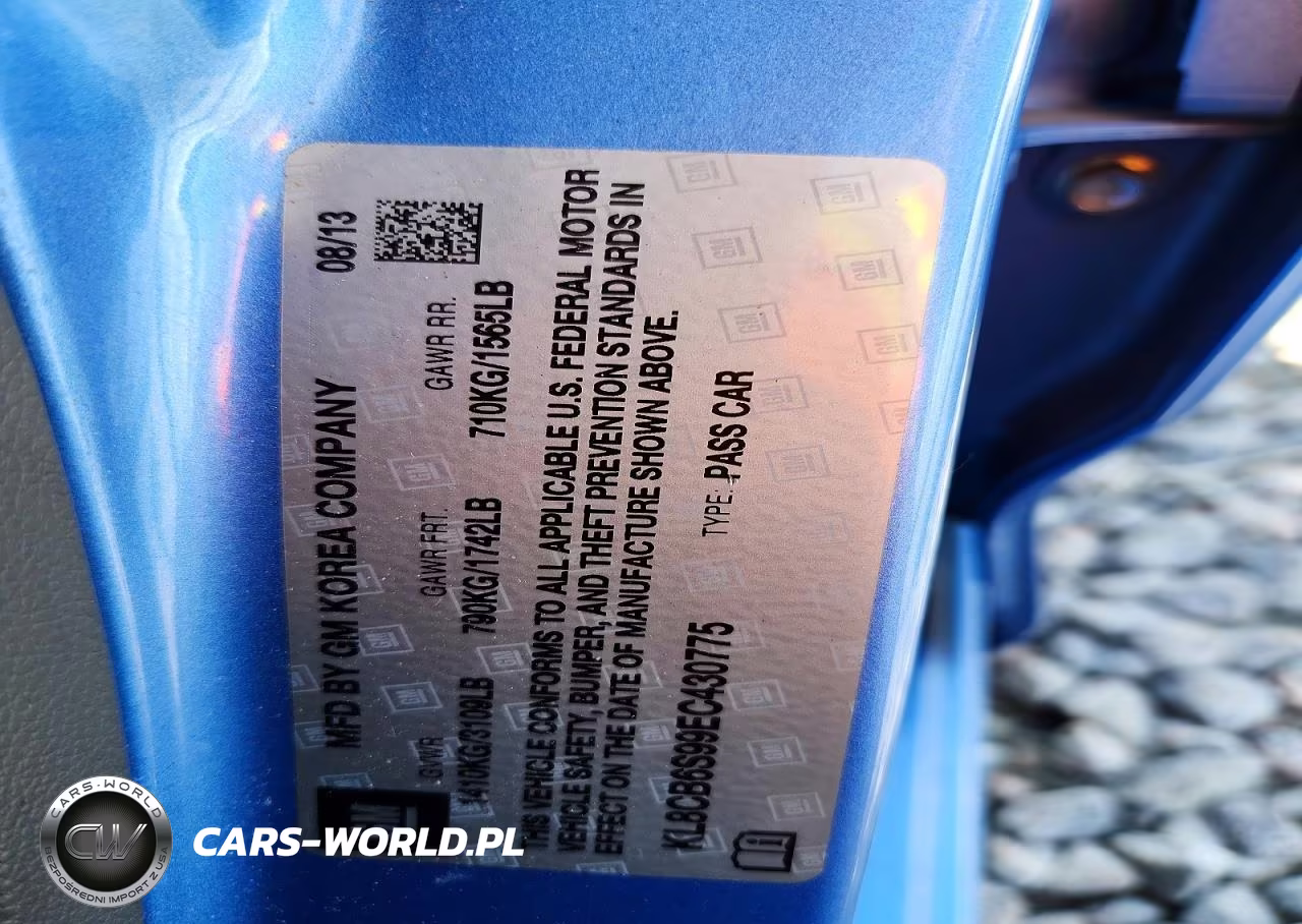 2014 Chevrolet Spark Ls VIN:KL8CB6S99EC430775 - 12