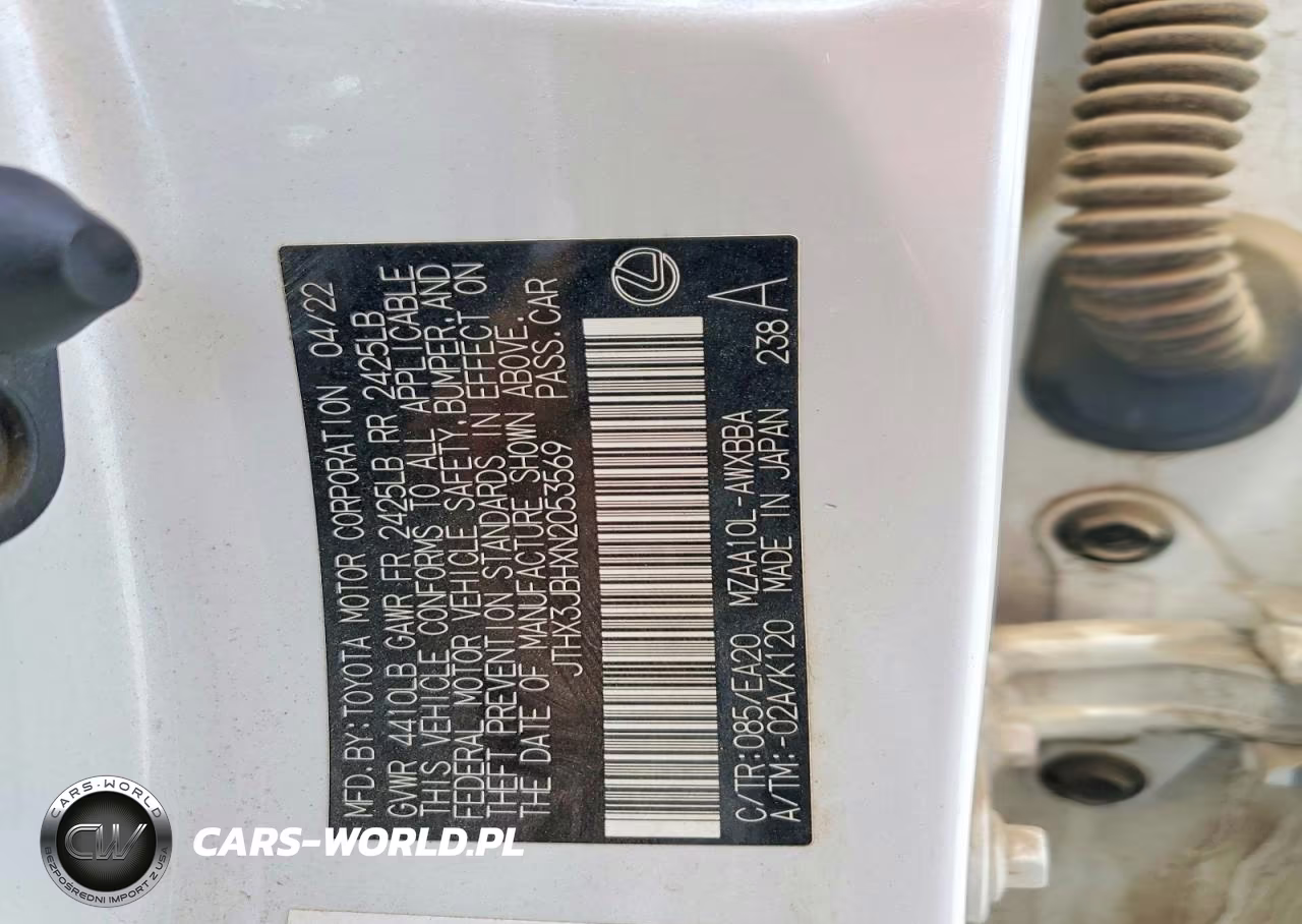 2022 Lexus Ux 200 Base VIN:JTHX3JBHXN2053569 - 12