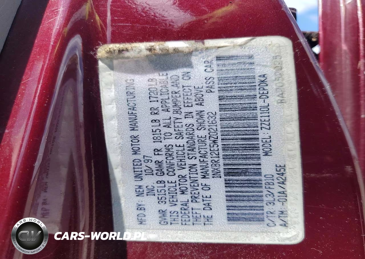 1998 Toyt Corolla VIN:1NXBR12E5WZ021632 - 13