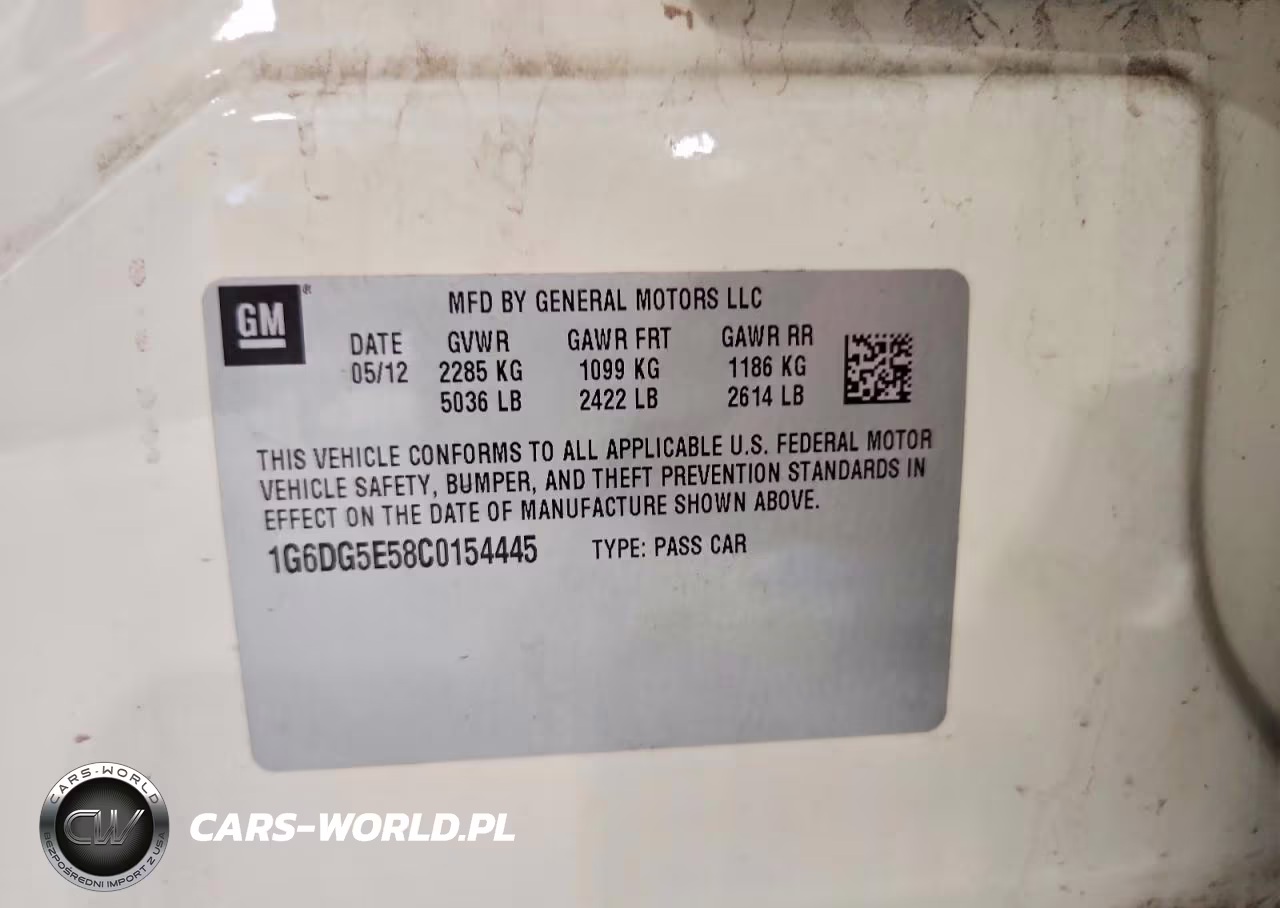 2012 Cadillac Cts Luxury Collection VIN:1G6DG5E58C0154445 - 12