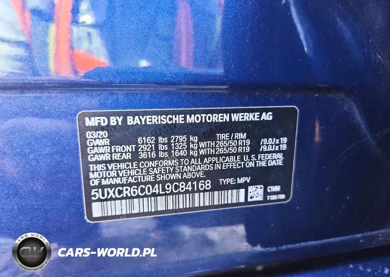 2020 BMW X5 xDrive40I VIN:5UXCR6C04L9C84168 - 14