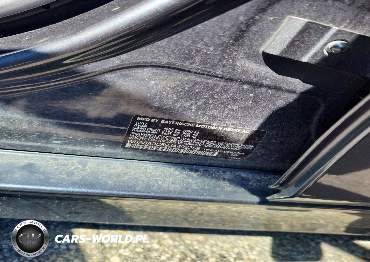 2018 BMW 320 Xi VIN:WBA8A3C59JA492268 - 12