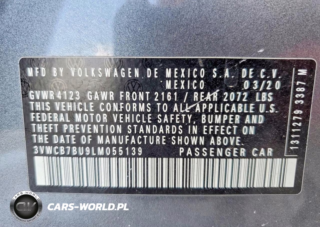 2020 Volkswagen Jetta S VIN:3VWCB7BU9LM055139 - 12