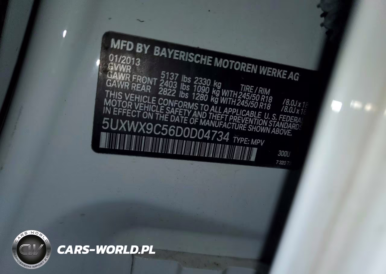 2013 BMW X3 xDrive28I VIN:5UXWX9C56D0D04734 - 13
