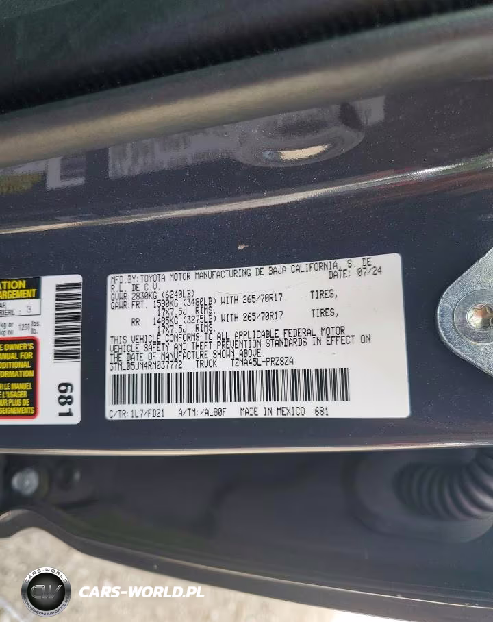 2024 Toyota Tacoma Trd Off-Road VIN:3TMLB5JN4RM037772 - 12