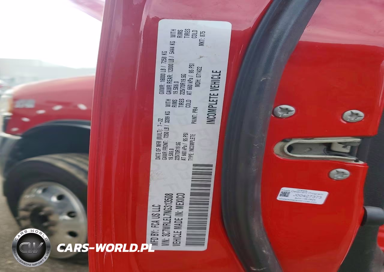 2022 Ram 4500 VIN:3C7WRLEL7NG313508 - 12