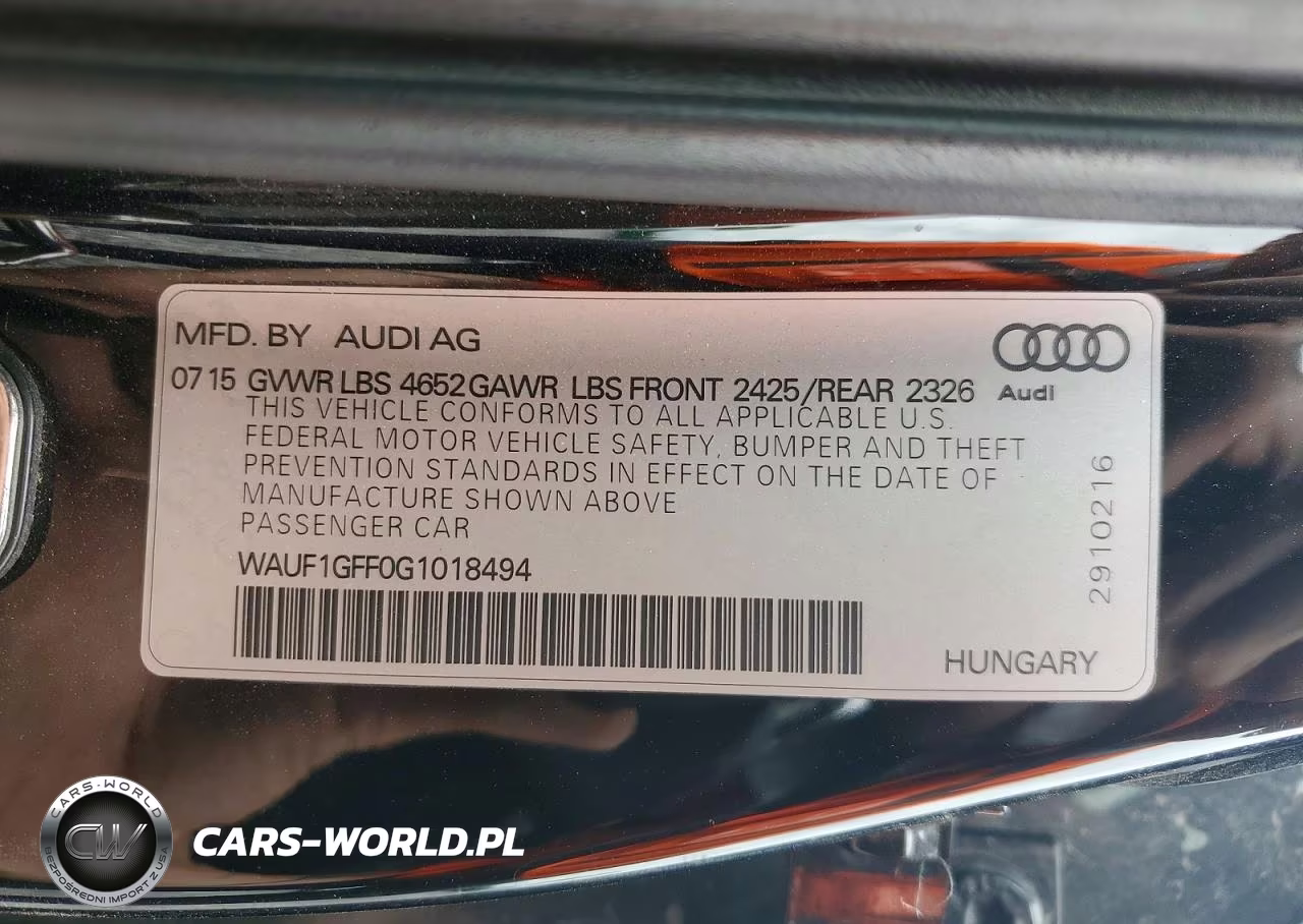 2016 Audi S3 Prestige VIN:WAUF1GFF0G1018494 - 12