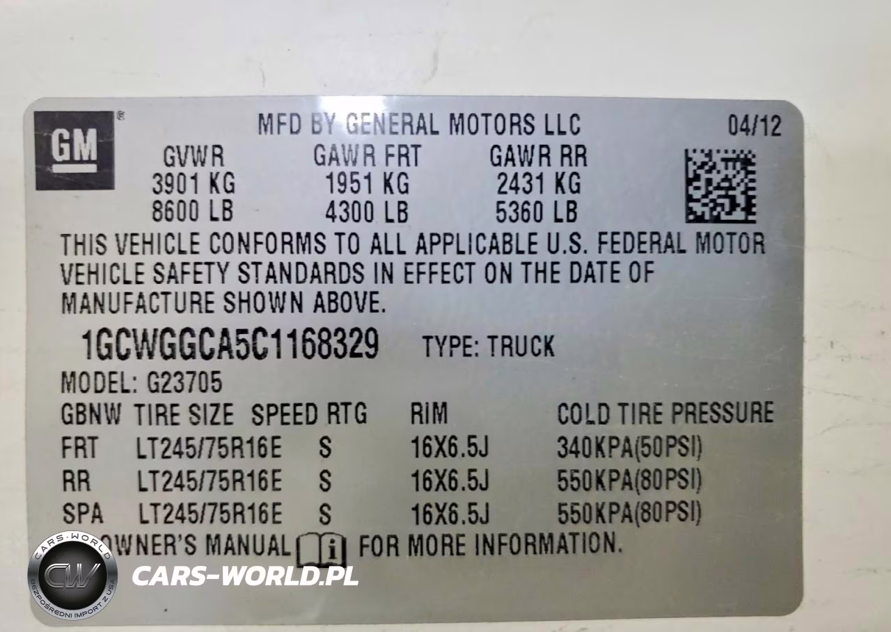 2012 Chevrolet Express G2500 VIN:1GCWGGCA5C1168329 - 13
