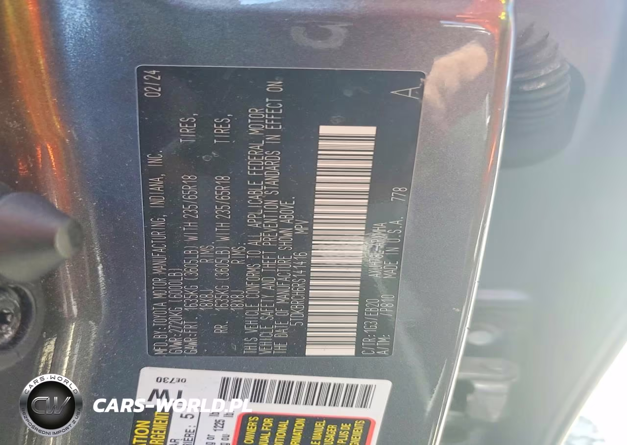 2024 Toyota Highlander Hybrid Xle VIN:5TDKBRCH6RS141416 - 13