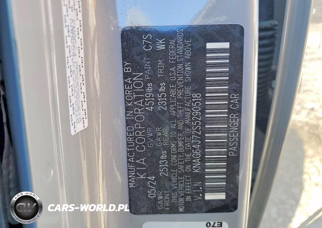 2025 Kia K5 Gt Line VIN:KNAG64J72S5290518 - 12