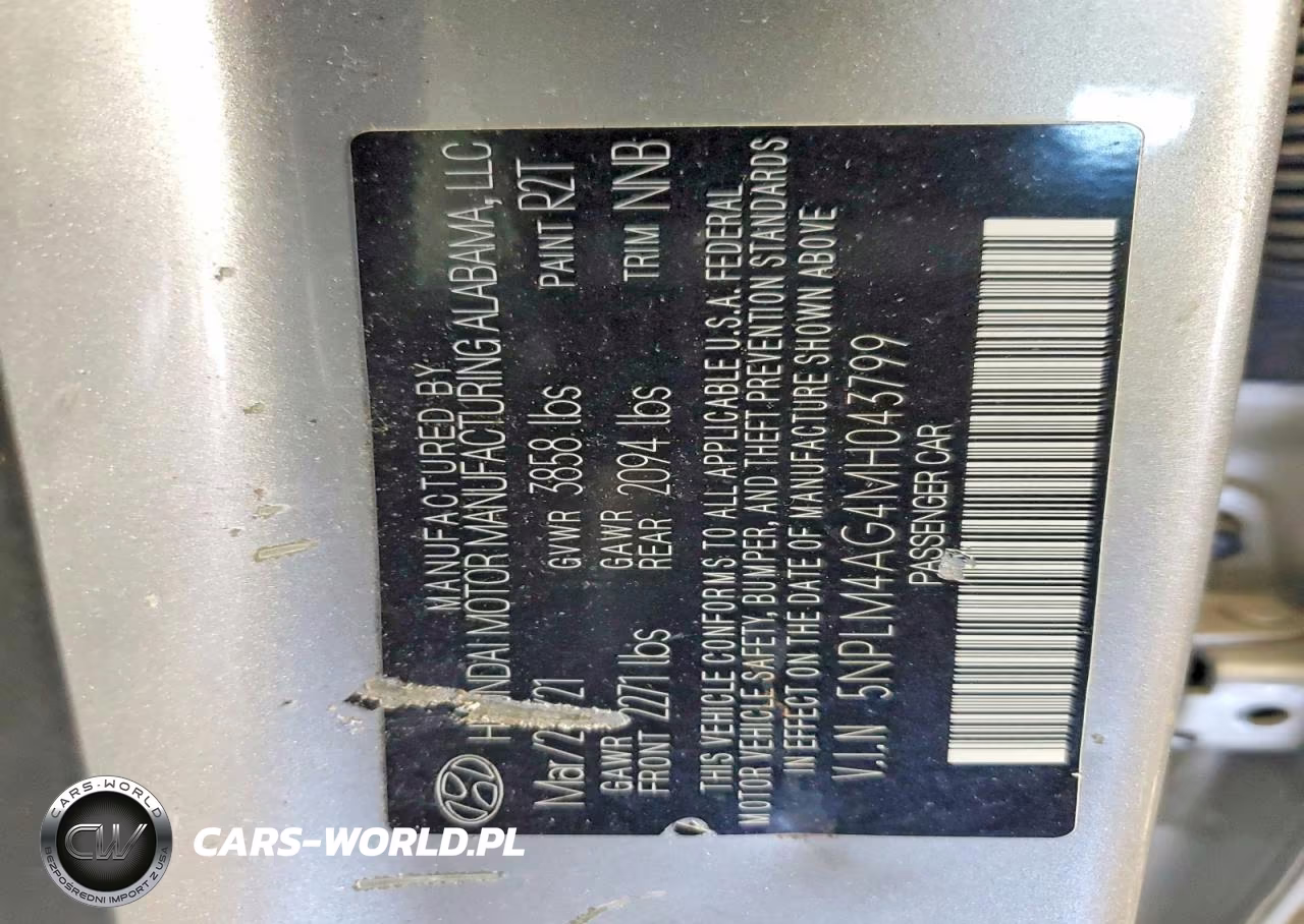 2021 Hyundai Elantra Sel VIN:5NPLM4AG4MH043799 - 12
