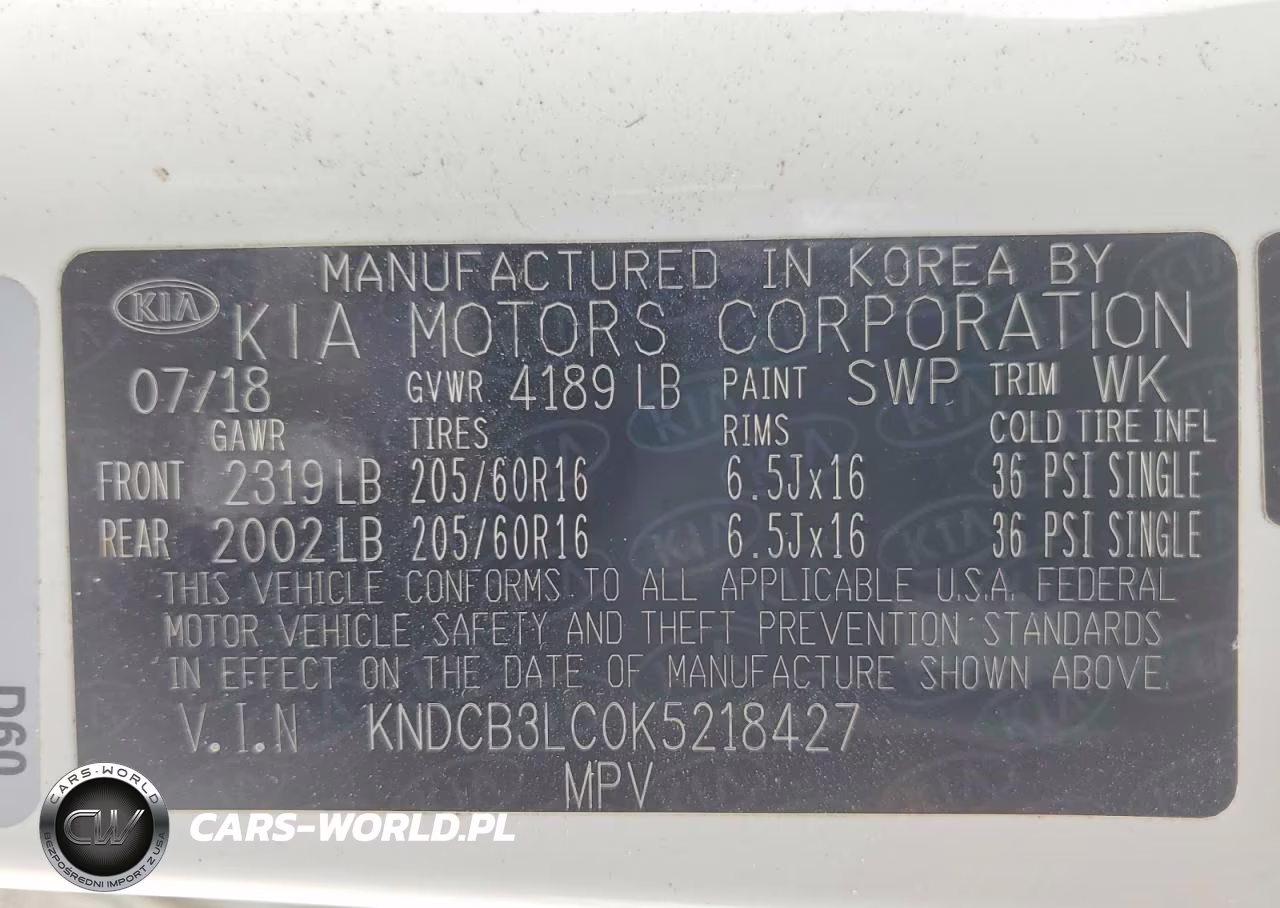 2019 Kia Niro Lx VIN:KNDCB3LC0K5218427 - 13