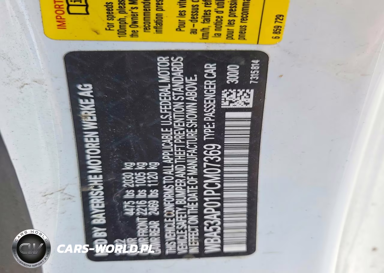 2023 BMW 430I VIN:WBA53AP01PCM07369 - 12