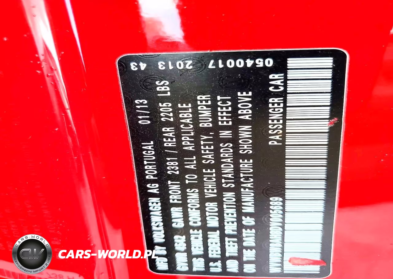 2013 Volkswagen Eos Komfort VIN:WVWBW8AH8DV005689 - 12