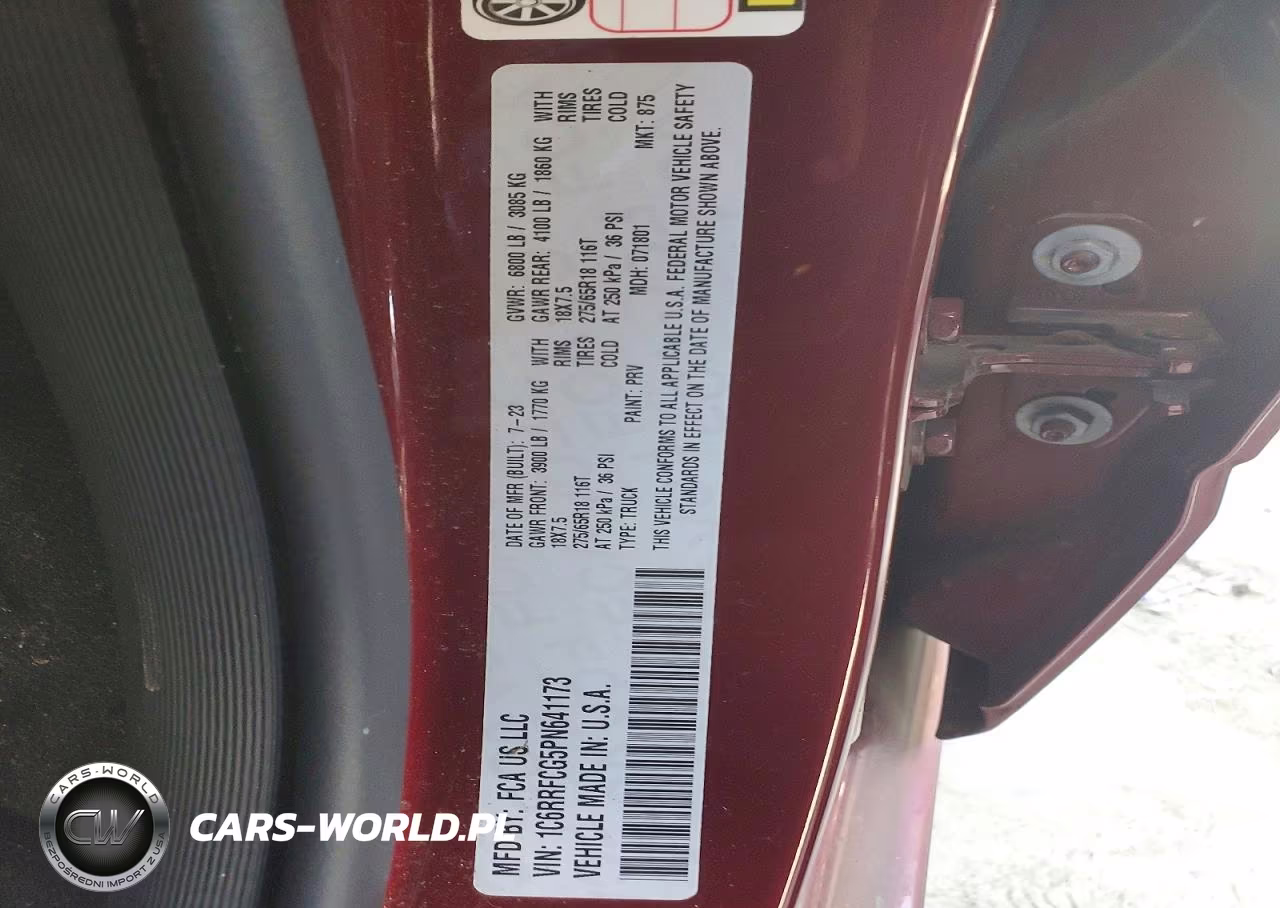 2023 Ram 1500 Tradesman VIN:1C6RRFCG5PN641173 - 12