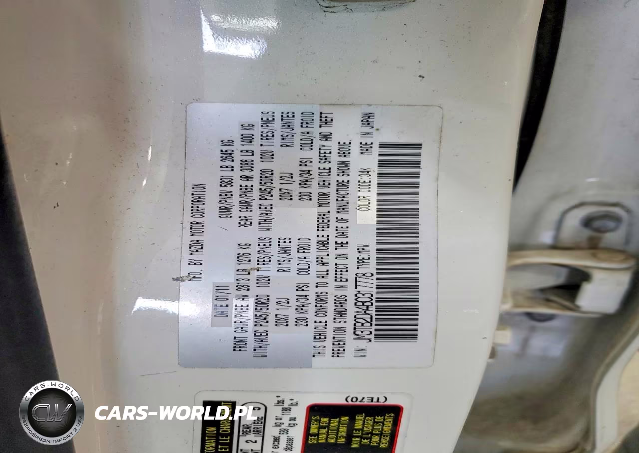 2011 Mazda Cx-9 VIN:JM3TB2DA4B0317778 - 13