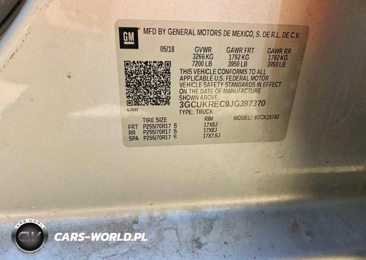 2018 Chevrolet Silverado K1500 Lt VIN:3GCUKREC9JG397370 - 13