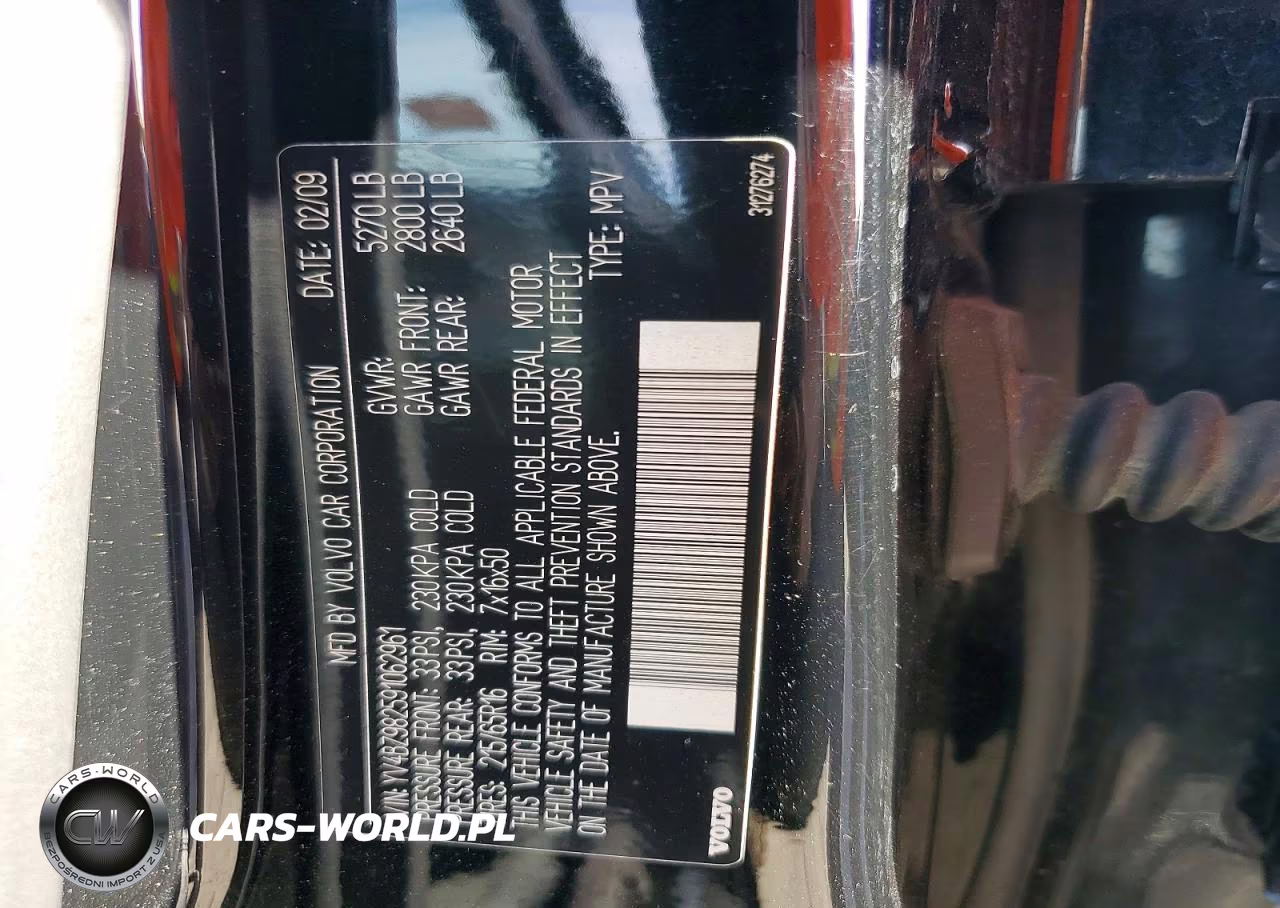 2009 Volvo Xc70 3.2 VIN:YV4BZ982591062961 - 12