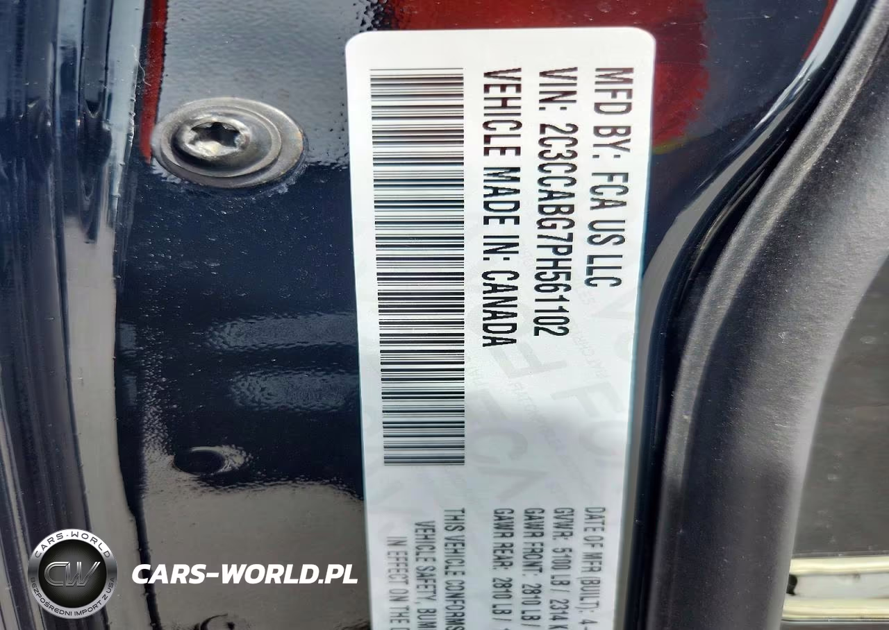 2023 Chrysler 300 S VIN:2C3CCABG7PH561102 - 12