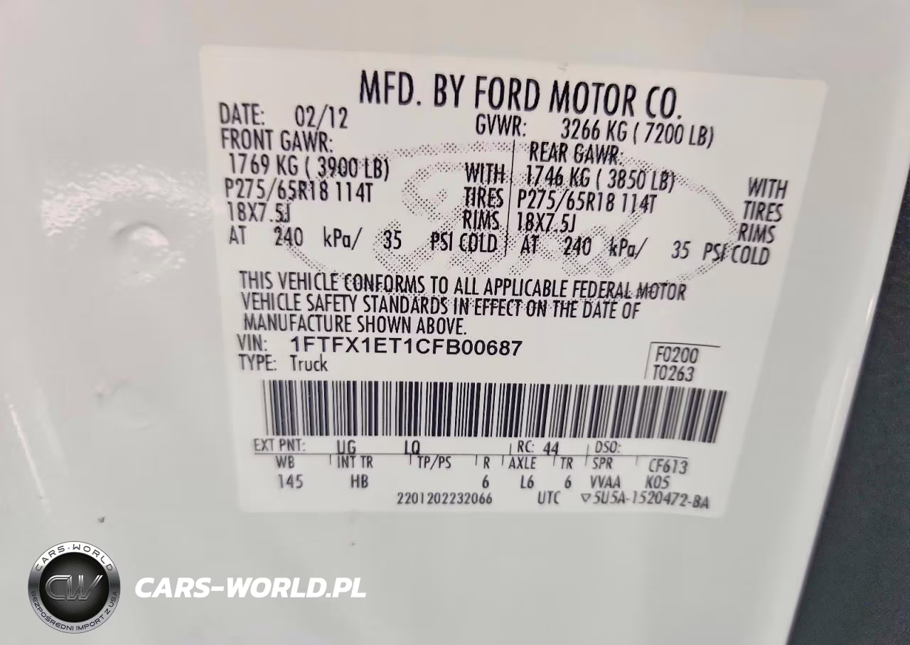 2012 Ford F150 Super Cab VIN:1FTFX1ET1CFB00687 - 12