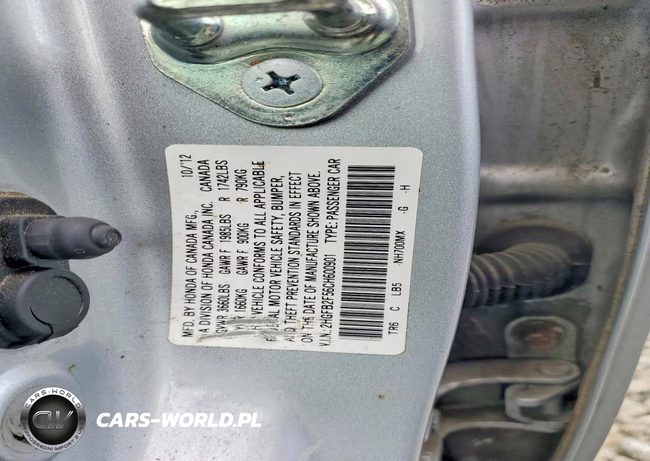 2012 Honda Civic Lx VIN:2HGFB2F56CH600901 - 13