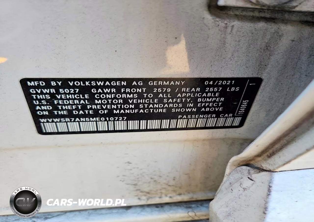 2021 Volkswagen Arteon Sel R-Line VIN:WVWSR7AN5ME010727 - 12